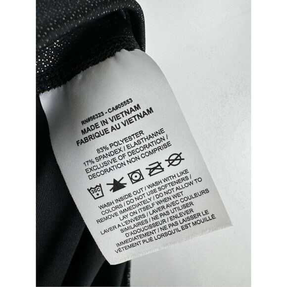 Nike Women's Dri-FIT One Mid Rise Sparkle 7/8 Active Legging Tights Black Medium - Picture 5 of 6